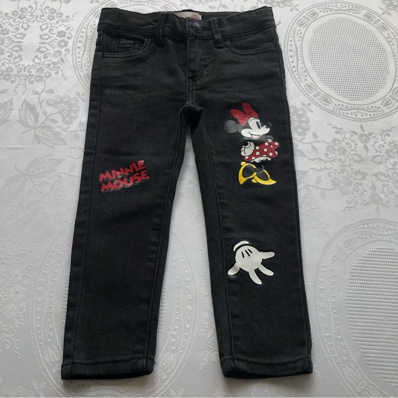 Levi’s Toddlers Black Jeans Denim Pants Girls Size 2T Disney Mickey Mouse Casual - Picture 16 of 16